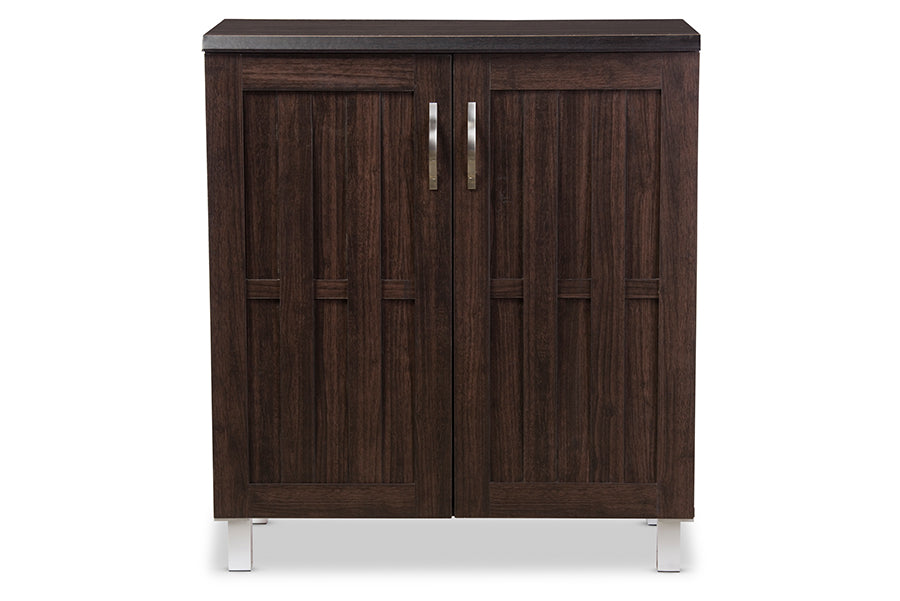 Excel Modern and Contemporary Dark Brown Sideboard Storage Cabinet