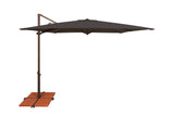 Simply Shade - Treasure Garden Skye 8.6' Square, with Cross Bar Stand in Solefin Fabric Black / Bronze  8.6' Square