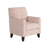 Fusion 702-C Transitional Accent Chair 702-C Clover Coral Accent Chair