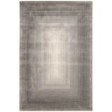 Trans-Ocean Liora Manne Tivoli Dream Border Contemporary Indoor Hand Tufted 100% Wool Pile Rug Silver 8'3" x 11'6"
