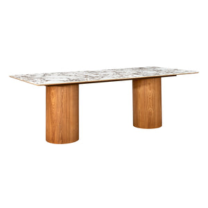 TOV Furniture Tamara Ceramic Rectangular Dining Table  
