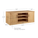 VICTOR 2 DOORS TV STAND NATURAL