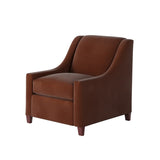 Fusion 552-C Transitional Accent Chair 552-C Bella Burnt Orange Accent Chair