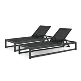 Metten Outdoor Mesh Chaise Lounge (Set of 2)