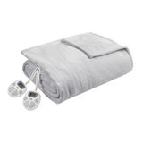 Serta Plush Heated Casual 100% Polyester Microlight Heated Blanket ST54-0128