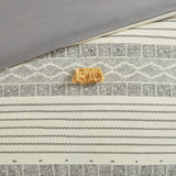 Cody Casual 100% Cotton Comforter Set in Gray/Yellow