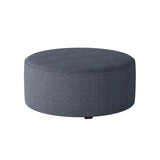 Fusion 140-C Transitional Cocktail Ottoman 140-C Sugarshack Navy 39" Round Cocktail Ottoman
