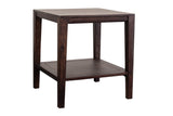 Porter Designs Fall River Solid Sheesham Wood Contemporary End Table Gray 05-117-25-4897