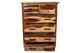 Porter Designs Kalispell Solid Sheesham Wood Natural Chest Natural 04-116-03-PDU109