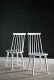 Safavieh - Set of 2 - Burris Side Chair 17''H Spindle White NC Coating Rubberwood AMH8511B-SET2 889048075153