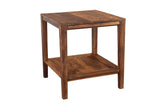 Porter Designs Fall River Solid Sheesham Wood Contemporary End Table Natural 05-117-25-4424