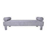 Sagebrook Home Contemporary Modern Chaise Lounge  - Gray Kd 17042-03 Gray Non-woven Fabric