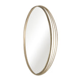 Sagebrook Home Contemporary Iron, 26x39" Oval Mirror, Gold 17932 Gold Iron