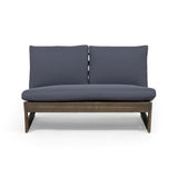 Sherwood Outdoor Acacia Wood Loveseat with Cushions