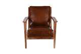 Porter Designs Corvallis Solid Sheesham Wood Modern Accent Chair Natural 02-108-06-0440