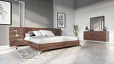 VIG Furniture Queen Nova Domus Brooklyn - Italian Modern Walnut Bed Set VGACBROOKLYN-SET-Q