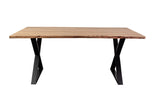 Porter Designs Manzanita Live Edge Solid Acacia Wood Natural Dining Table Natural 07-196-01-7010X-KIT