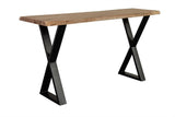 Porter Designs Manzanita Live Edge Solid Acacia Wood Natural Console Table Natural 05-196-10-5810X-KIT