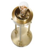 Sagebrook Home Transitional Glass 55" Light Bulb Floor Lamp, Gold Kd 50582-01 Gold Glass