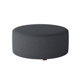 Fusion 140-C Transitional Cocktail Ottoman 140-C Truth or Dare Navy 39" Round Cocktail Ottoman