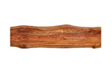 Porter Designs Manzanita Live Edge Solid Acacia Wood Natural Dining Bench Brown 07-196-13-BN58HW-KIT