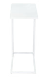 English Elm EE2844 Iron Modern Commercial Grade Side Table White Iron