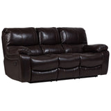Ramsey Leather-Look Transitional Reclining Sofa
