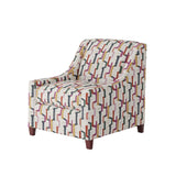 Fusion 552-C Transitional Accent Chair 552-C Fiddlesticks Confetti Accent Chair