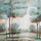 Sagebrook Home Contemporary 62x42 Handpainted Oil Canvas Trees, Multi 70134 Multi Polyester Canvas