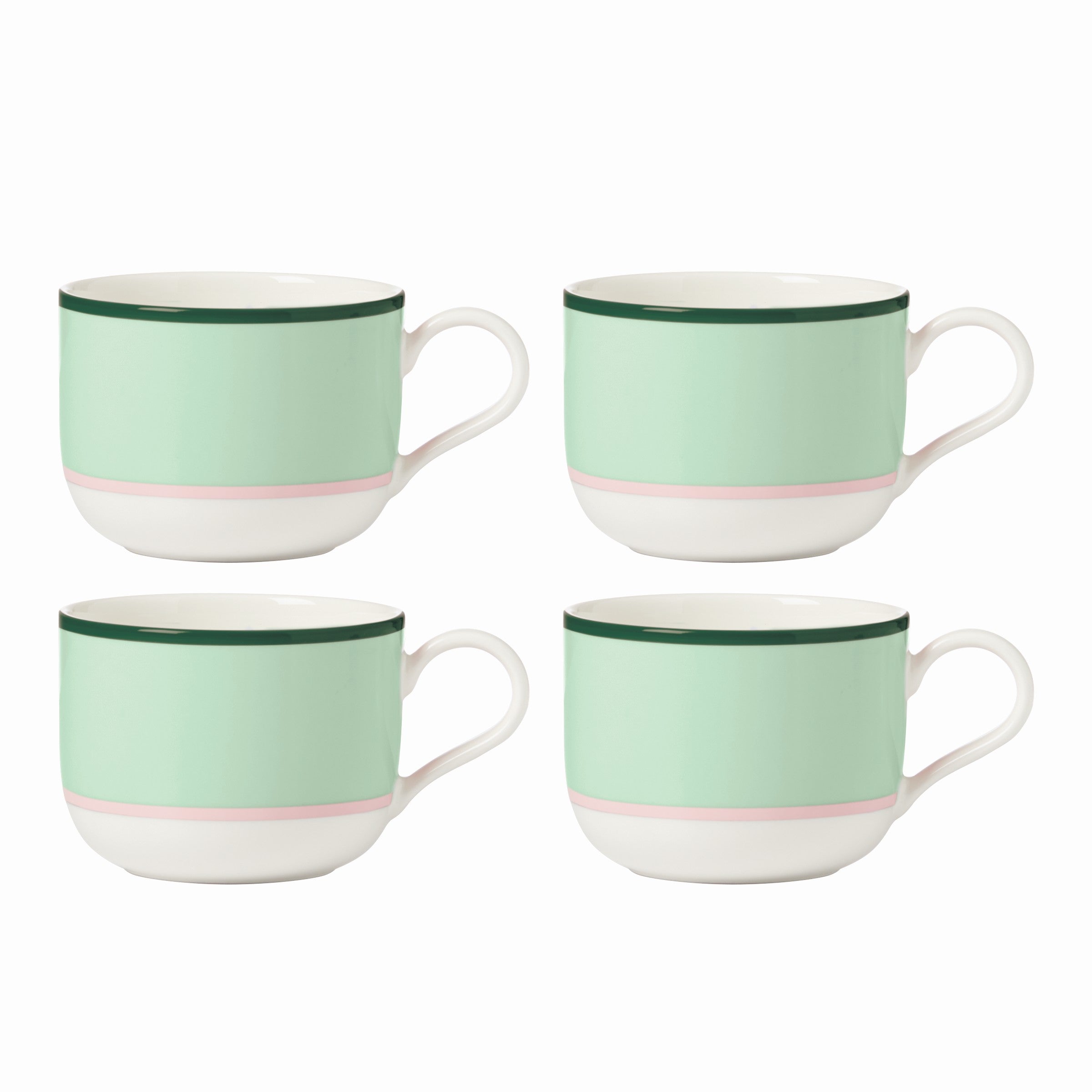 Kate Spade New York Make It Pop 8 Piece Cup & Saucer Set