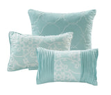 Lea Aqua Queen 10pc Comforter Set