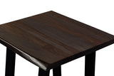 Porter Designs Manzanita Live Edge Solid Acacia Wood Natural End Table Gray 05-196-07-2330T-KIT