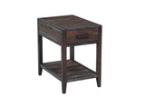 Porter Designs Fall River Solid Sheesham Wood Contemporary End Table Natural 10-117-01-4496