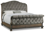 Rhapsody Traditional-Formal California King Tufted Bed In Hardwood Solids With Fabric And Resin
