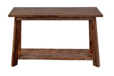 Porter Designs Kalispell Solid Sheesham Wood Natural Console Table Natural 05-116-10-PDU125H