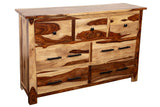 Kalispell Solid Sheesham Wood Natural Dresser