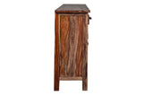 Porter Designs Kalispell Solid Sheesham Wood Bar Natural Sideboard Natural 07-116-06-PDU103H