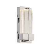 Bethel Chrome LED Wall Sconce in Metal & Glass