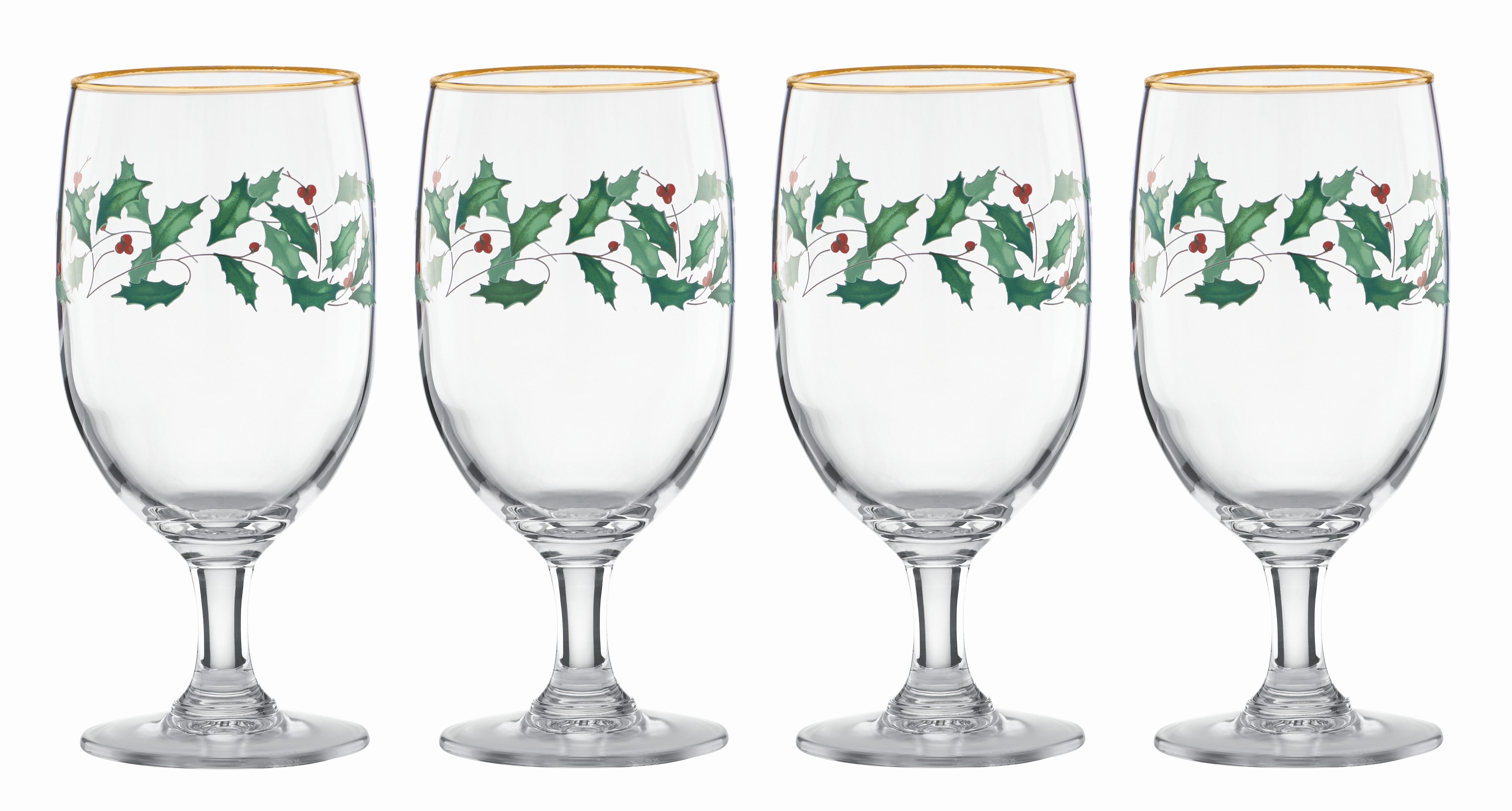 Holiday 4-Piece Wine Glass Set – English Elm