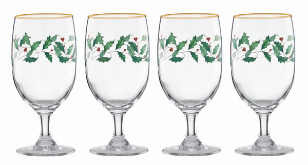 Lenox Holiday 4-Piece Iced Beverage Glass Set