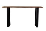 Porter Designs Manzanita Live Edge Solid Acacia Wood Natural Console Table Brown 05-196-10-5840T-KIT