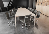 English Elm EE2948 100% Polyurethane, Steel, Aluminum Alloy Modern Commercial Grade Armless Office Chair Gray, Silver 100% Polyurethane, Steel, Aluminum Alloy