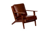 Porter Designs Corvallis Solid Sheesham Wood Modern Accent Chair Brown 02-108-06-0441