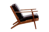 Porter Designs Corvallis Solid Sheesham Wood Modern Accent Chair Brown 02-108-06-0442