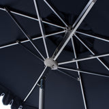 Safavieh Elegant Valance 9Ft Auto Tilt Umbrella In Navy White PAT8006G