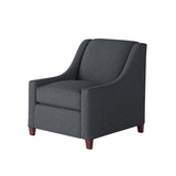 Fusion 552-C Transitional Accent Chair 552-C Truth or Dare Navy Accent Chair