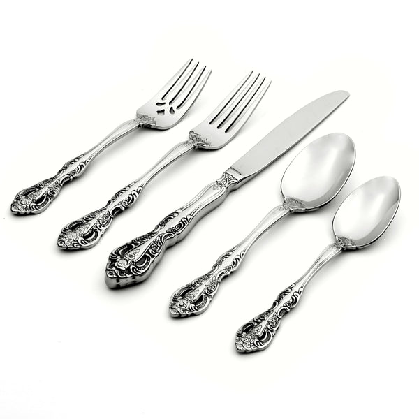 Michelangelo 20 Piece Fine Flatware Set, Service For 4 – English Elm