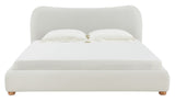 Safavieh Beccarose Boucle Queen Bed Ivory