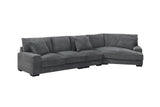 Big Chill Luxe Cord Microfiber Contemporary Sectional