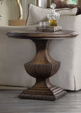 Hooker Furniture Rhapsody Traditional-Formal Urn Pedestal Nightstand in Hardwood Solids & Pecan Veneers 5070-90015